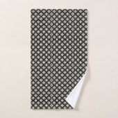 Zwarte en beige handdoek (Handdoek)