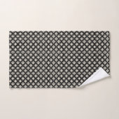 Zwarte en beige handdoek (Handdoek)
