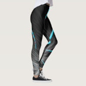 Zwarte en blauwe atmosfeer leggings (Rechts)