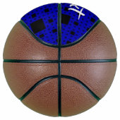 Zwarte en blauwe blokken basketbal (Rechts)