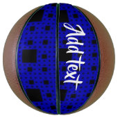 Zwarte en blauwe blokken basketbal (Verticaal)