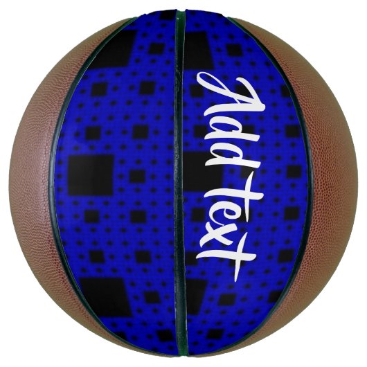 Zwarte en blauwe blokken basketbal (Verticaal)