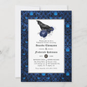 Zwarte en blauwe gegotische haring, diner kaart (Voorkant)