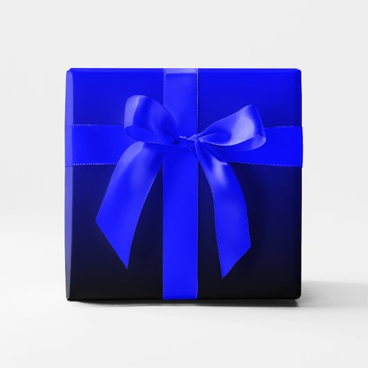 Zwarte en blauwe gradiënt cadeaupapier