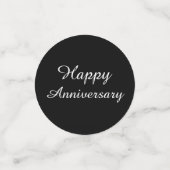 Zwarte en blauwe Jubileum Tafeldecoratie Confetti (Kleine voorkant)