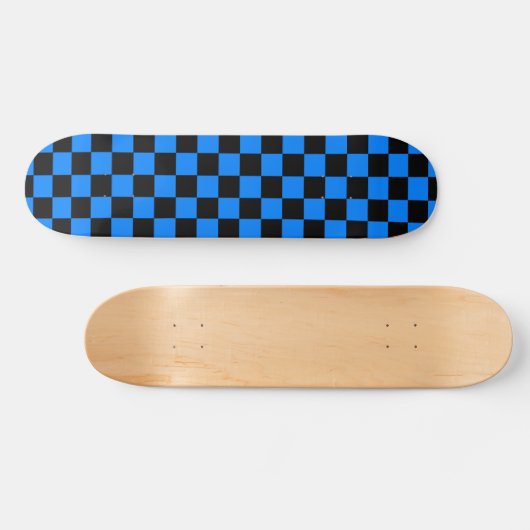 Zwarte en blauwe klankkaart persoonlijk skateboard (Horizontaal)