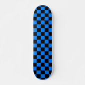 Zwarte en blauwe klankkaart persoonlijk skateboard (Voorkant)