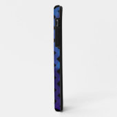zwarte en blauwe strepen Case-Mate iPhone case (Achterkant/links)