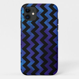 zwarte en blauwe strepen iPhone 11 hoesje