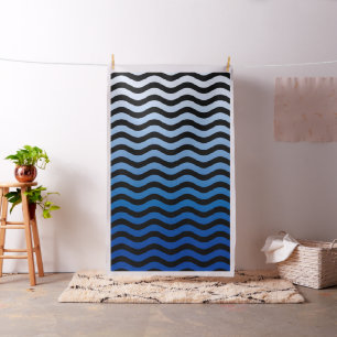Zwarte en blauwe strepen stof