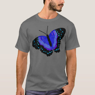 Zwarte en blauwe vlinder 3 t-shirt