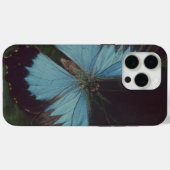 Zwarte en blauwe vlinder Case-Mate iPhone case (Achterkant (horizontaal))