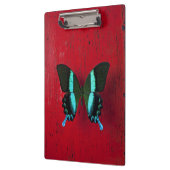Zwarte en blauwe vlinder klembord (Links)