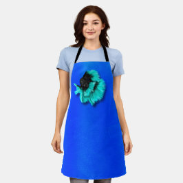Zwarte en Blauwgroen bètavis Schort
