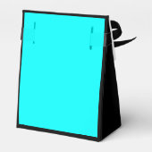 Zwarte en Blauwgroen blauwe zoete 16-jarige partij Bedankdoosjes (Achterkant)