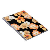 Zwarte en bloeiende noteboy notitieboek (Rechterzijde)