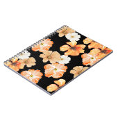 Zwarte en bloeiende noteboy notitieboek (Linkerzijde)