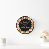 Zwarte en Blush Sewing Room Ronde Klok (Huis)