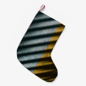 ZWARTE EN BROEIENDE GESRIPTE TEXTIEL KLEINE KERSTSOK (Voorkant (Hangend))