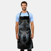 ZWARTE EN BROEIENDE WOLF-SCHIJVEN SCHORT (Gedragen)