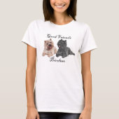 Zwarte en bruine airn Terriers T-shirt (Voorkant)