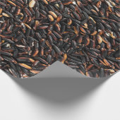 Zwarte en bruine bonen cadeaupapier (Hoek)