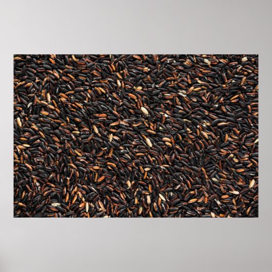 Zwarte en bruine bonen poster (Voorkant)