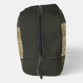 Zwarte en bruine geruite monogram toilettasje (Rechts)