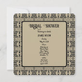 Zwarte en bruine Griekse mediterrane douche Kaart (Voorkant)