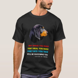Zwarte en bruine keverhond t-shirt
