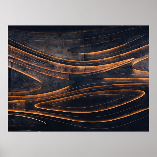 Zwarte en bruine trappen poster (Voorkant)