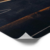 Zwarte en bruine trappen poster (Hoek)