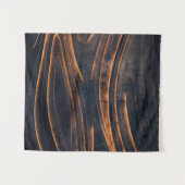 Zwarte en bruine trappen wandkleed (Voorkant (horizontaal))
