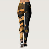 Zwarte en camouflage ster leggings (Achterkant)