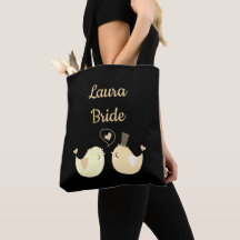 Zwarte en Cream Cute Bride