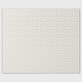 Zwarte en crèmekroon over de gehele afdruk cadeaupapier (Vlak)