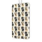 Zwarte en Fawn Pugs Luchtverfrisser (Links)