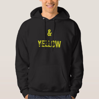 ZWARTE EN GEEL HOODIE