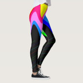 Zwarte en gekleurde leggings (Rechts)