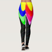 Zwarte en gekleurde leggings (Achterkant)