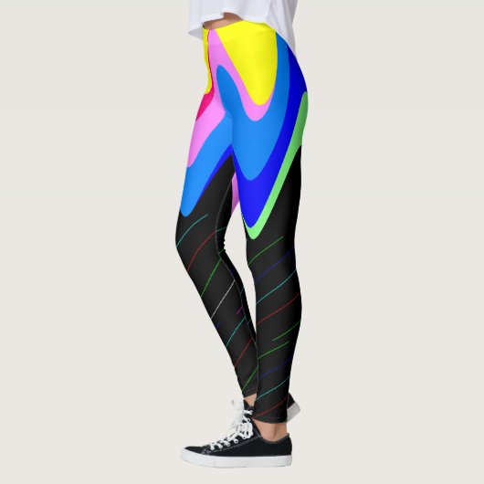 Zwarte en gekleurde leggings (Links)