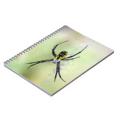 Zwarte en gele Argiope Garden Spider-laptop Notitieboek (Linkerzijde)