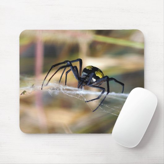 Zwarte en Gele Argiope Garden Spider Mousepad Muismat (Met muis)