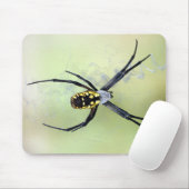 Zwarte en Gele Argiope Garden Spider Mousepad Muismat (Met muis)