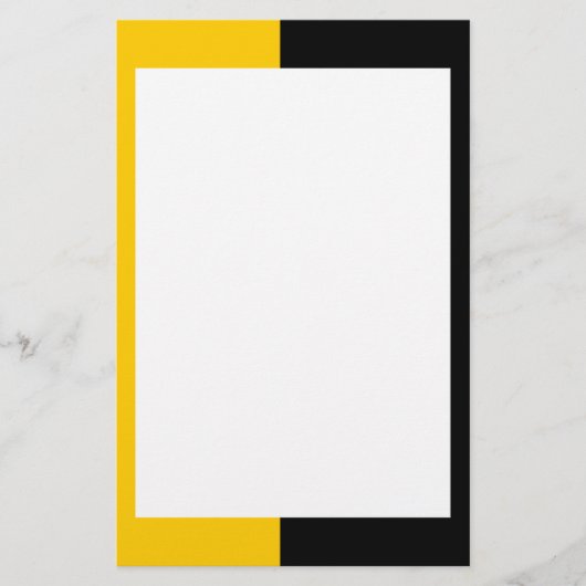 Zwarte en gele banketbakkerij briefpapier (Voorkant)