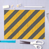 Zwarte en gele bouwzone tissuepapier (Craft)