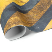 zwarte en gele gevarenlijnen cadeaupapier (Rol Hoek)