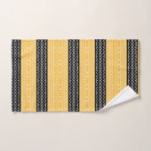 Zwarte en gele keukendoekset voor moderne muddoek bad handdoek (Handdoek)