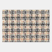 Zwarte en gele Lumberjack check vaders day set Inpakpapier Vel (Voorkant 2)