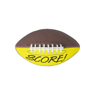 Zwarte en gele mini voetbal scoren american football